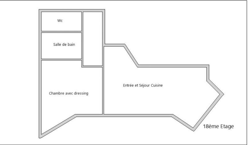 Appartement - 46 m² - 2 pièces