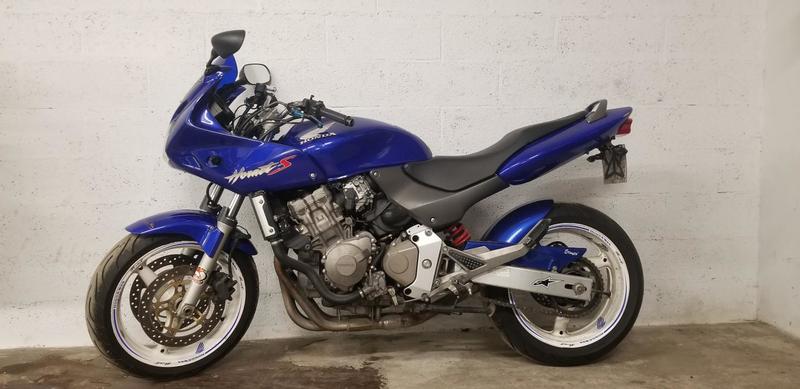 Honda Hornet 600 s honda bleu 0600 678
