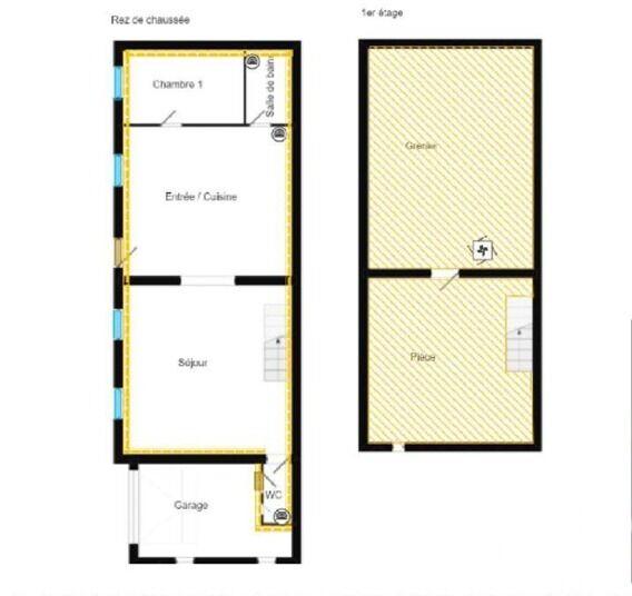 Maison de campagne - 69 m² - 2 pièces