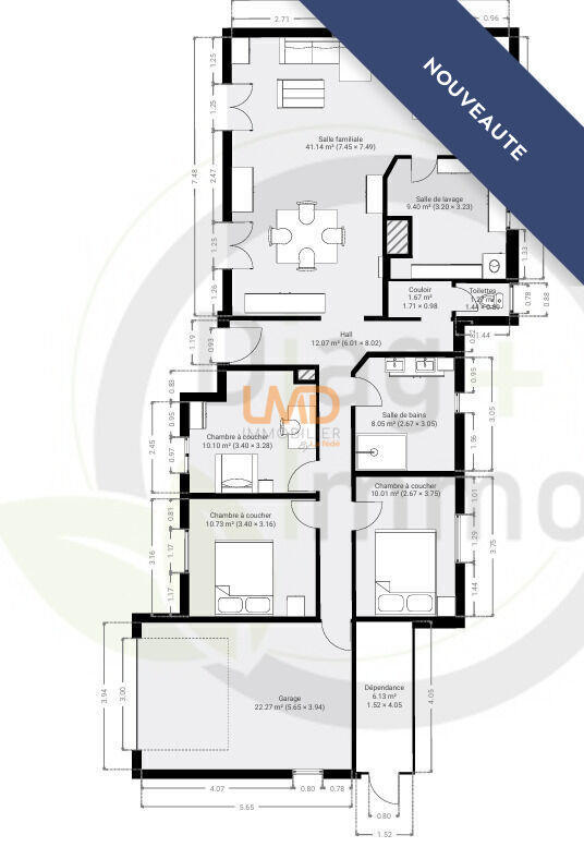 Villa - 105 m² - 4 pièces