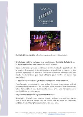 Cocktail et Gourmandise