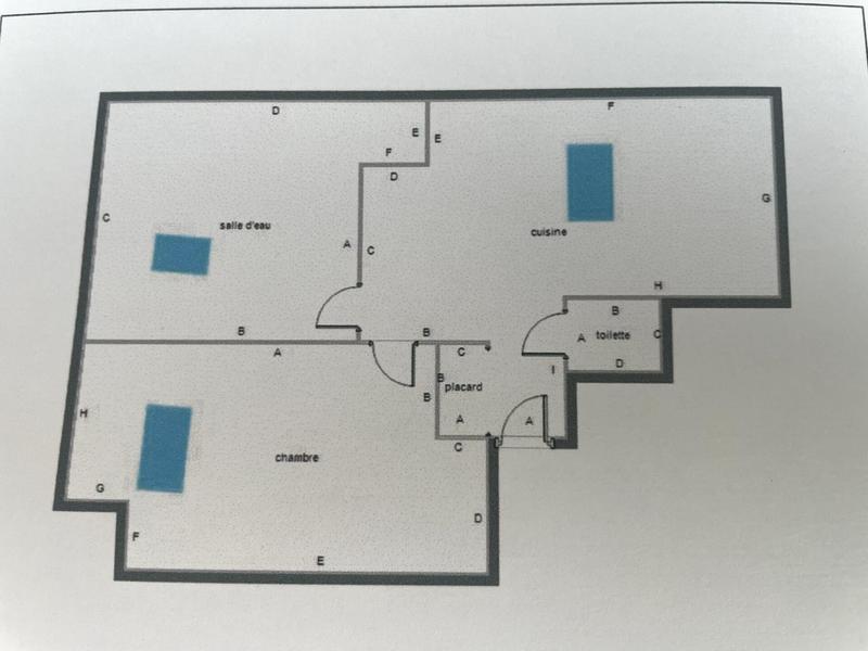 Appartement - 35 m² - 2 pièces