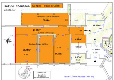 Appartement - 89 m² - 4 pièces