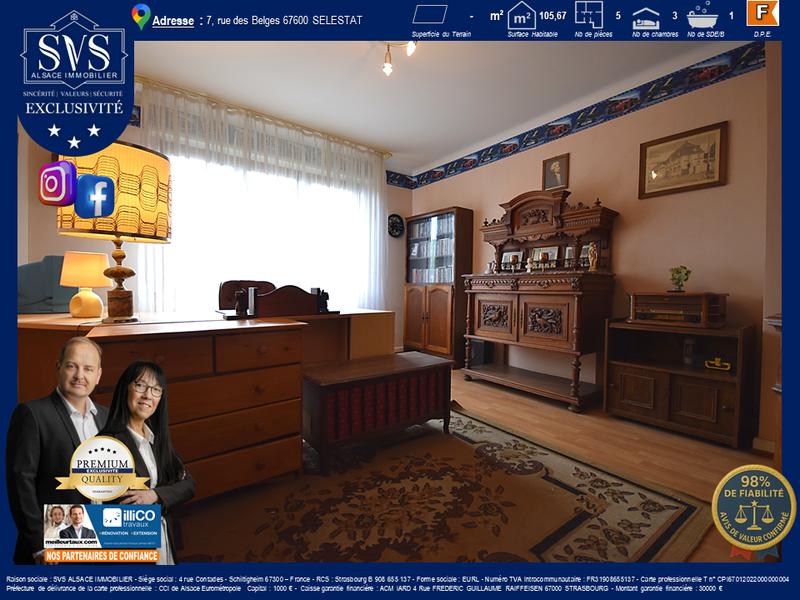 Appartement - 106 m² - 5 pièces