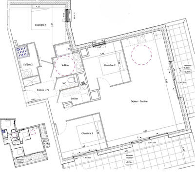 Appartement - 92 m² - 4 pièces