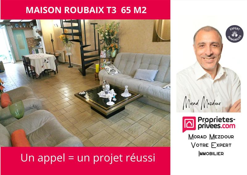 Maison - 65 m² - 3 pièces