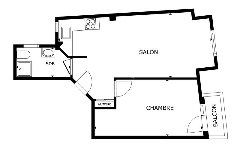 Appartement - 41 m² - 2 pièces