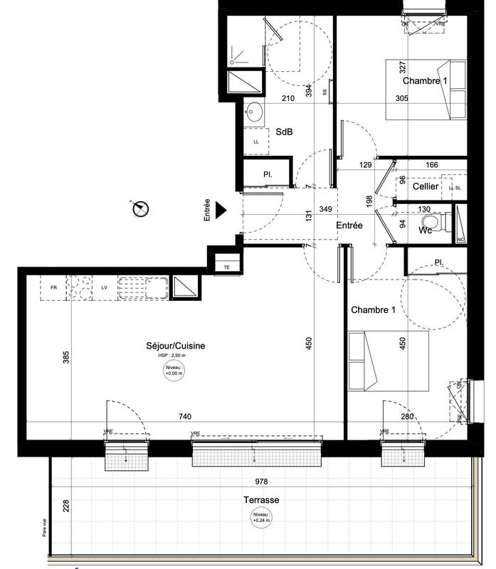 Appartement - 69 m² - 3 pièces