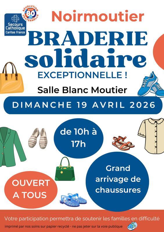 Braderie solidaire exceptionnelle