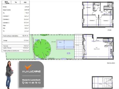 Maison - 82 m² - 4 pièces