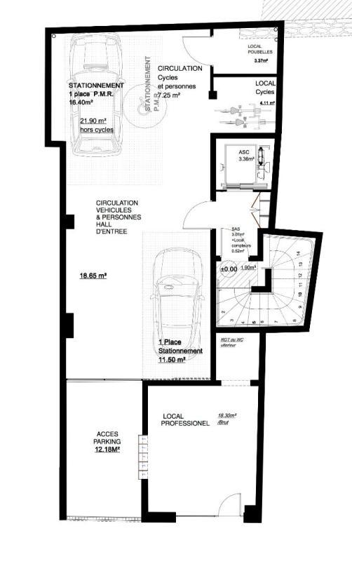 Appartement - 77 m² - 3 pièces