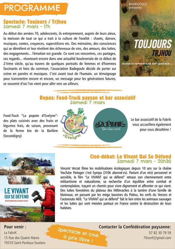 La Fabrik : Spectacle et Ciné-débat