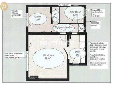 Appartement - 48 m² - 1 pièce