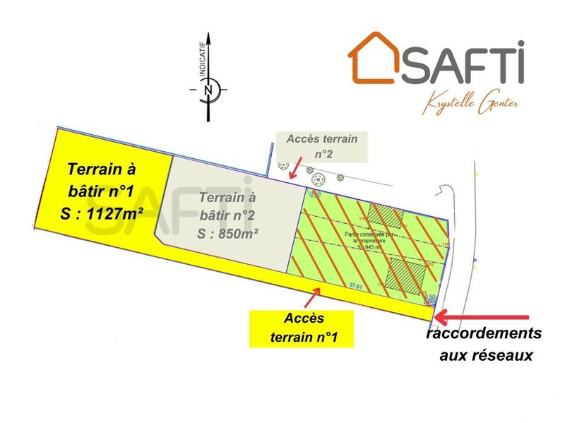 Terrain - 1 127 m²