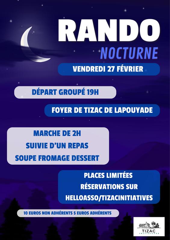 Randonnée nocturen