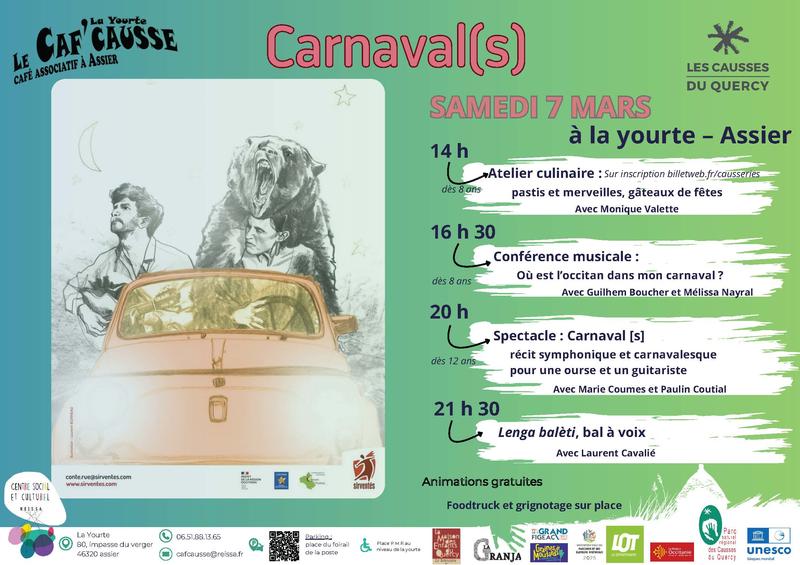 Carnaval(S) - Spectacle, conférence, atelier…