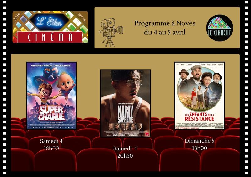 Programme Cinéma de l'Eden