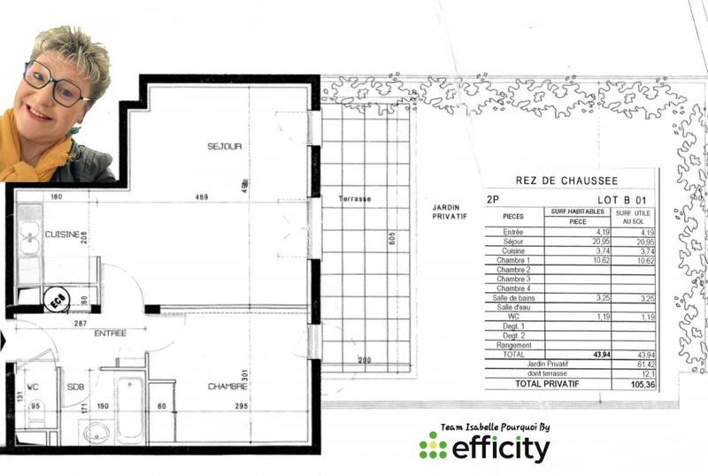 Appartement - 44 m² - 2 pièces