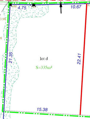 Terrain - 335 m²