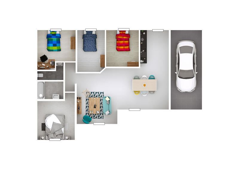 Maison - 90 m² - 5 pièces