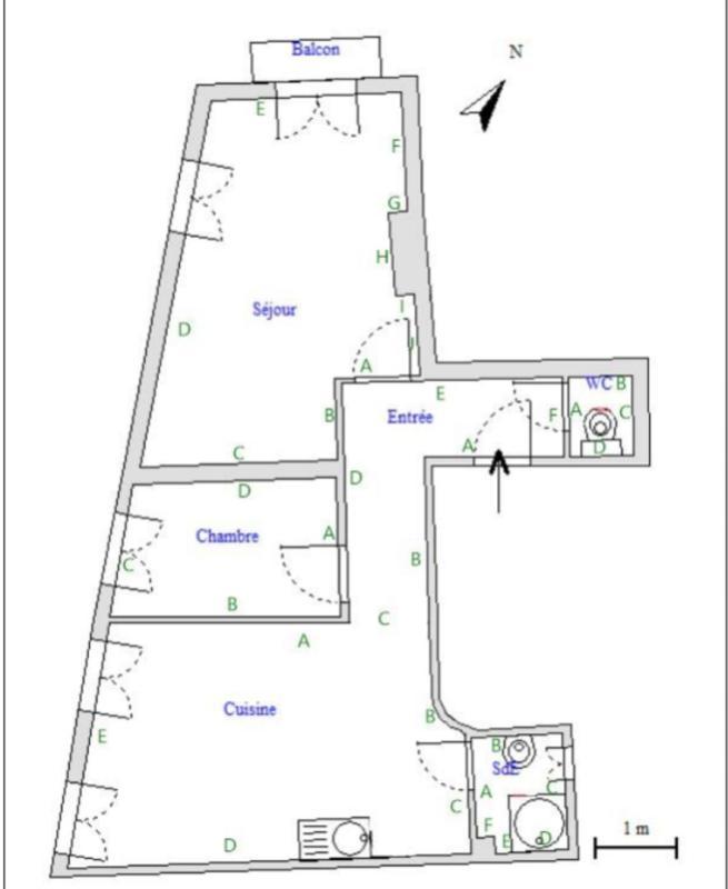 Appartement - 36 m² - 2 pièces