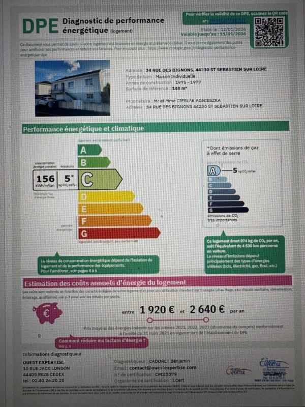 Maison - 160 m² - 7 pièces