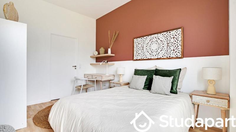 Chambre - 9 m² - 1 pièce