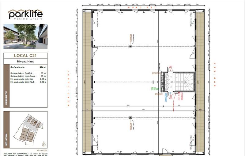 Local d'activités - 414 m² - 1 pièce