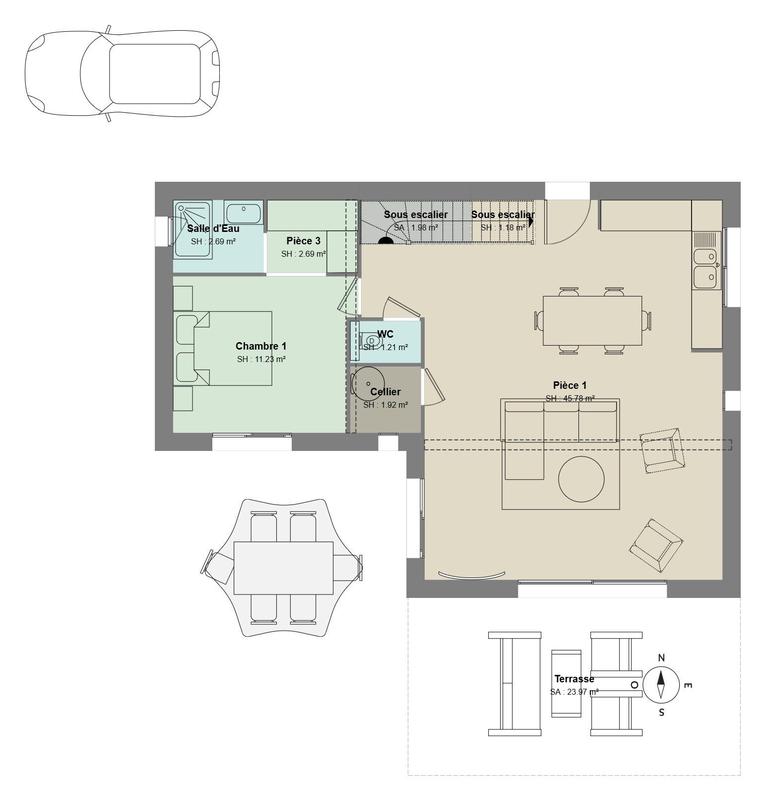 Maison - 117 m² - 5 pièces