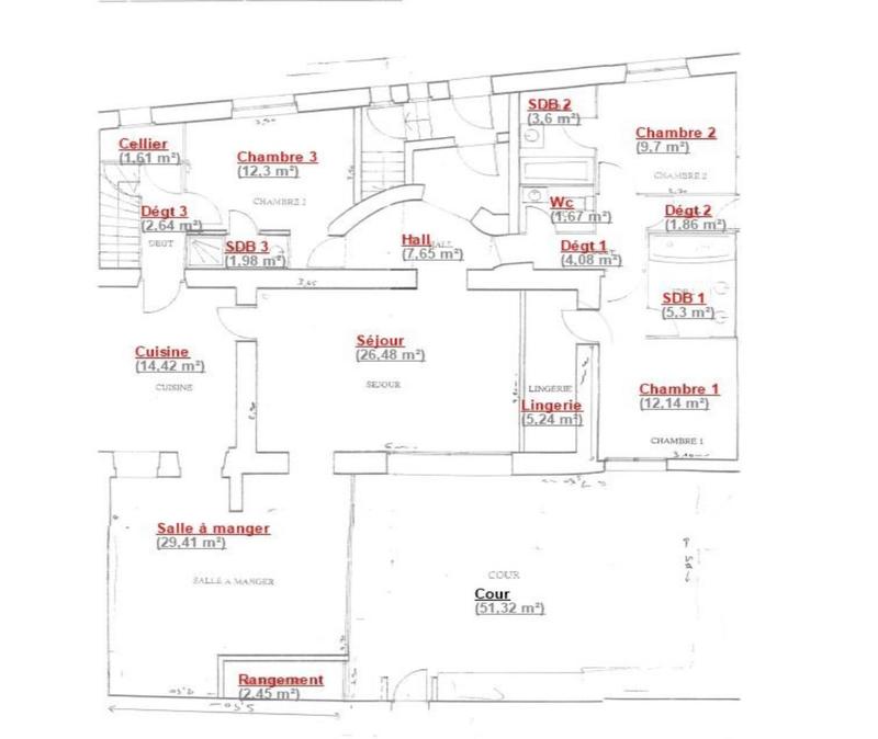 Appartement - 140 m² - 5 pièces