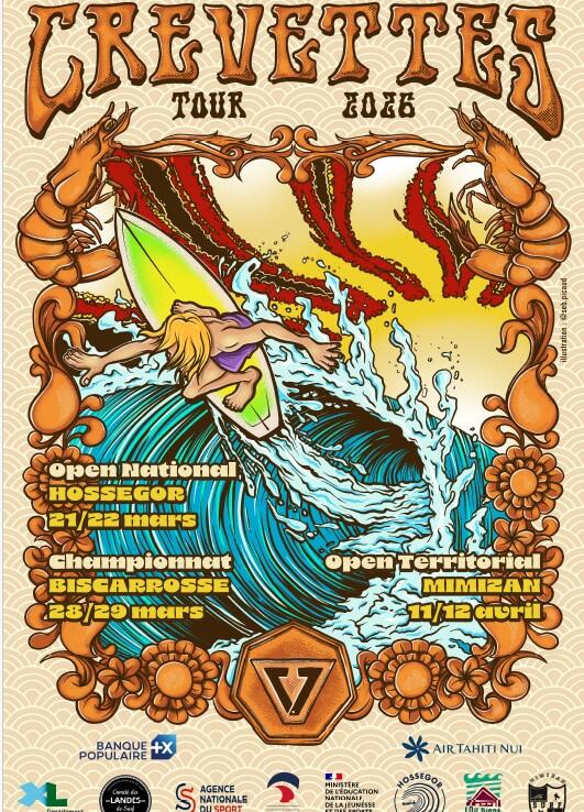 Finale du Crevettes Tour - Championnat de surf pour les Espoirs