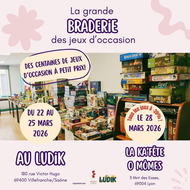 Grande braderie des jeux d'occasion 2026