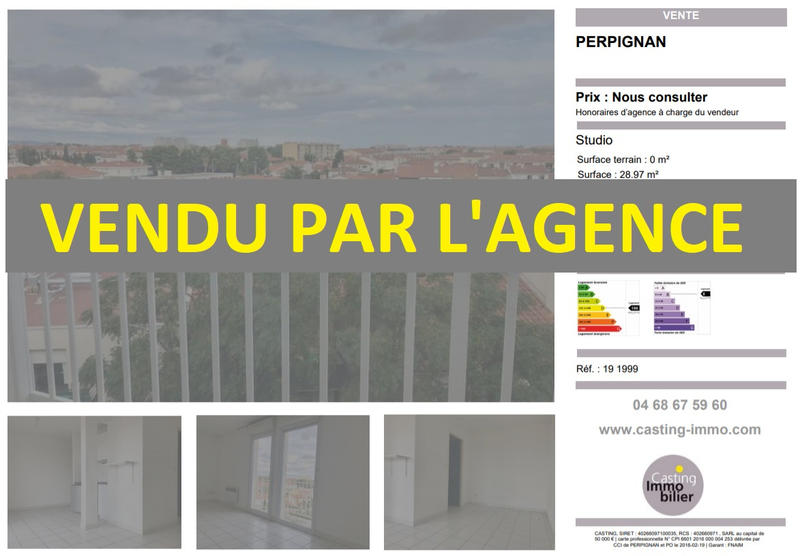 Appartement - 29 m² - 1 pièce