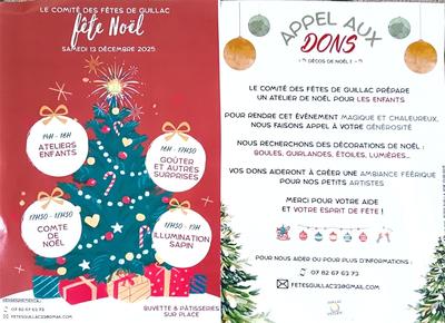 Le Comité des fêtes de Guillac fête Noël
