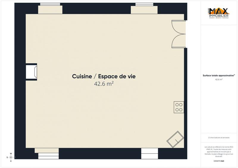 Appartement - 40 m² - 1 pièce