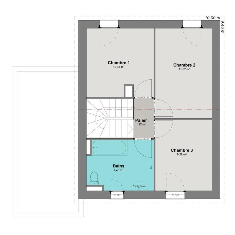 Maison - 84 m² - 5 pièces