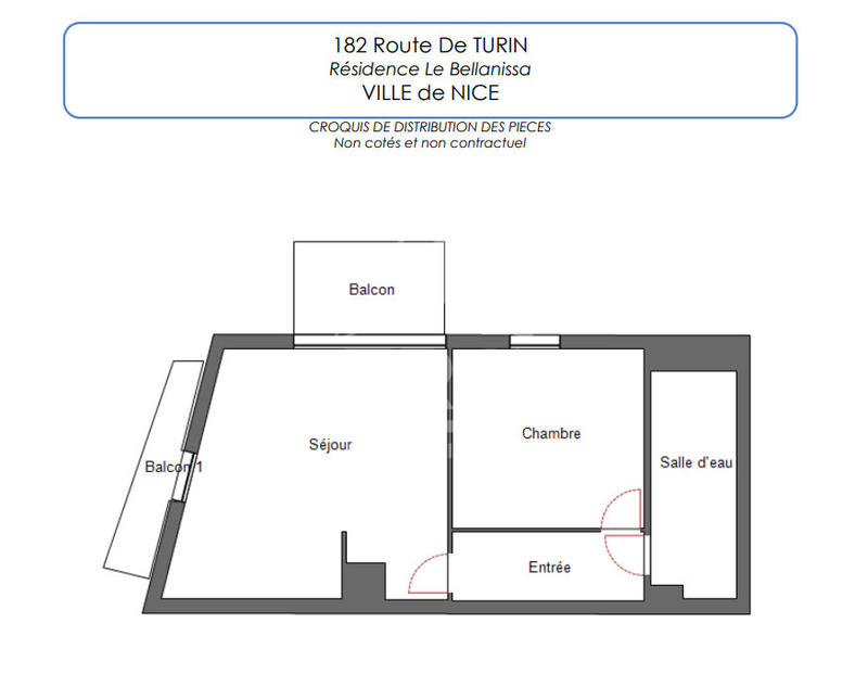 Appartement - 42 m² - 2 pièces