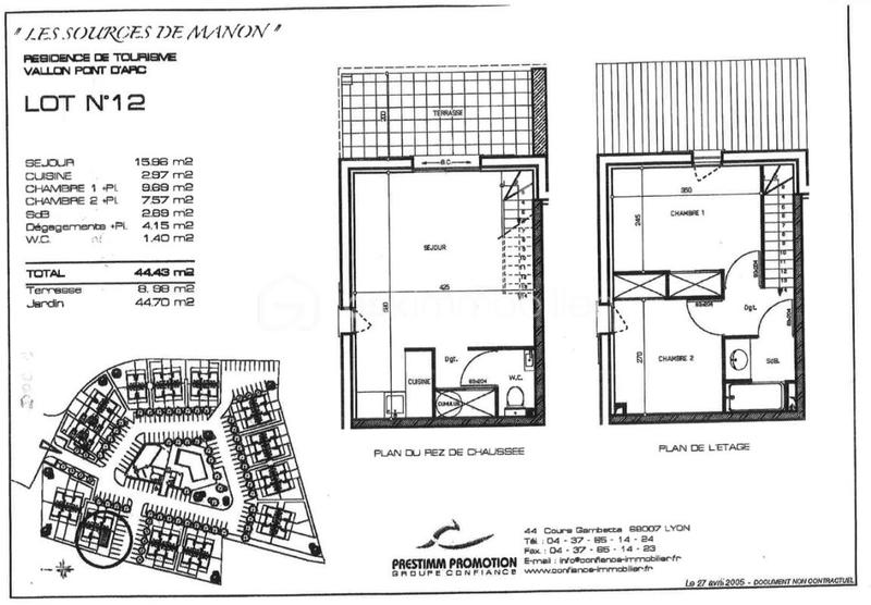 Maison - 44 m² - 3 pièces