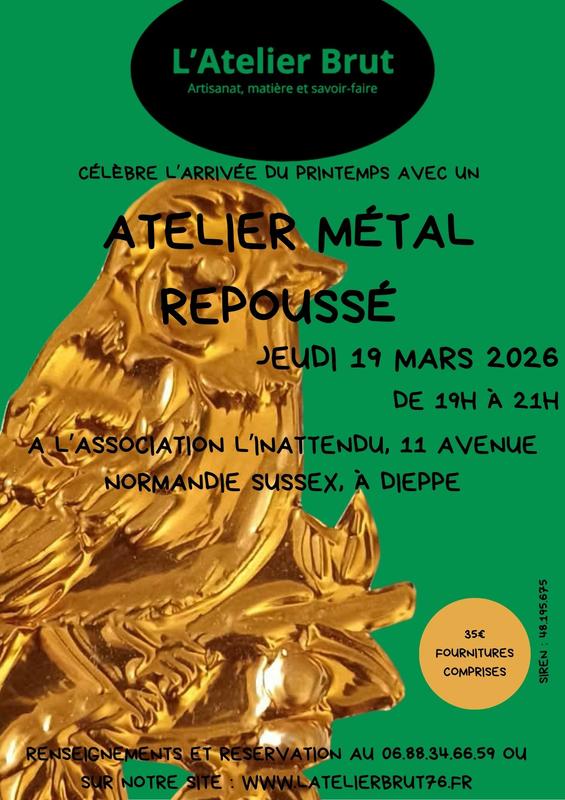 Atelier - Métal repoussé du printemps