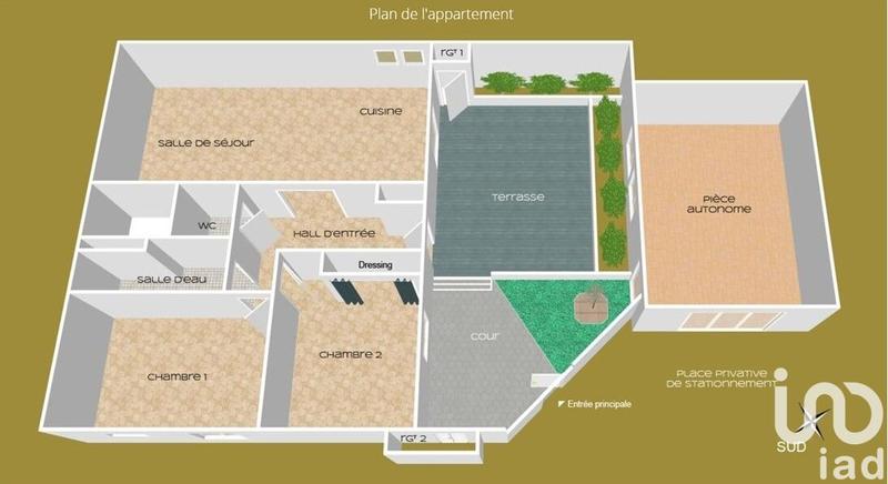 Appartement - 57 m² - 4 pièces