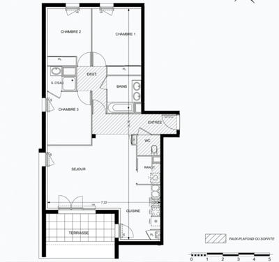 Appartement - 87 m² - 4 pièces