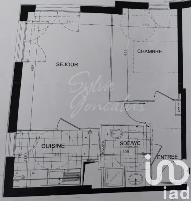 Appartement - 45 m² - 2 pièces