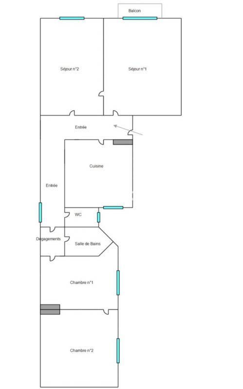 Appartement - 93 m² - 4 pièces