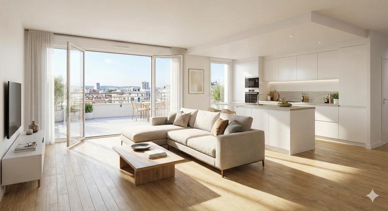 Appartement - 97 m² - 5 pièces