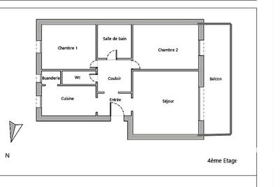 Appartement - 59 m² - 3 pièces