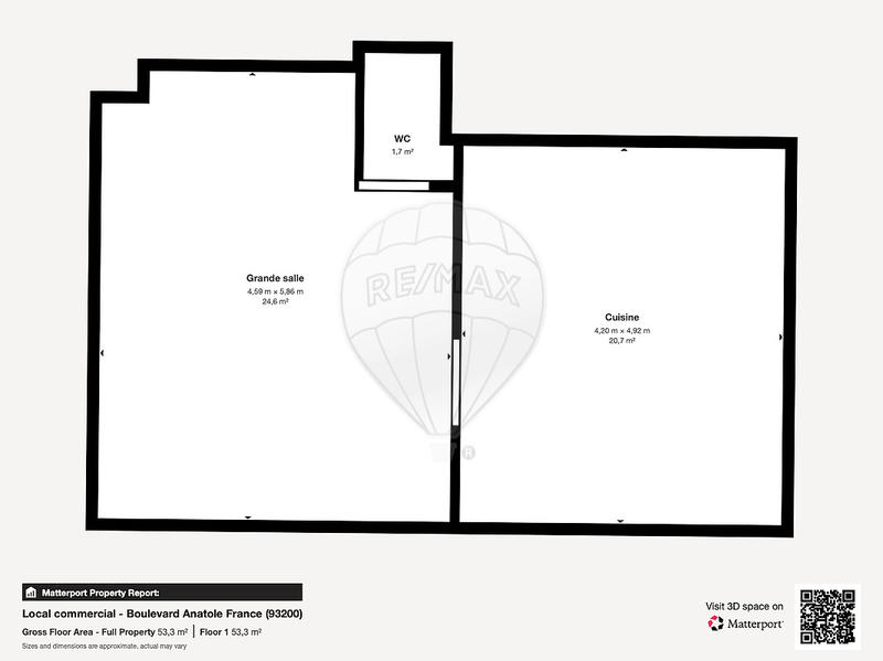 Entrepôt - 47 m² - 2 pièces