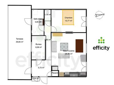 Appartement - 64 m² - 3 pièces
