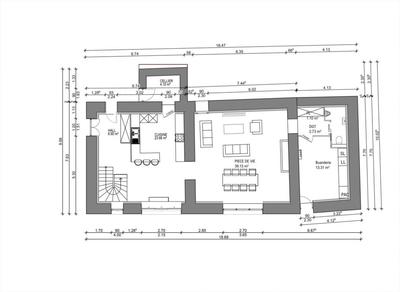 Maison de campagne - 163 m² - 2 pièces