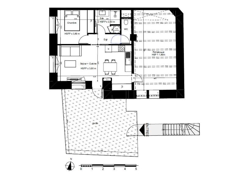 Appartement - 42 m² - 2 pièces