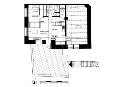 Appartement - 42 m² - 2 pièces